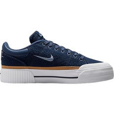 Nike Court Legacy Lift Shoes - Midnight Navy/Ashen Slate/Flax/White