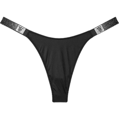 Victoria's Secret Very Sexy Scattered Shine Strap Smooth Thong Panty - Black