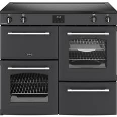 Belling Cookers Belling Farmhouse 100cm Induction Range Cooker Anthracite, Grey