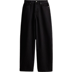 H&M Dame Sort Baggy High Jeans