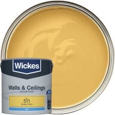 Paint Wickes Vinyl Matt Emulsion No.511 Wall Paint Mustard Yellow 2.5L