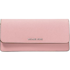 Michael Kors Jet Set Large Saffiano Leather Snap-Front Wallet - Pink