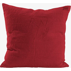 Lovely Linen i Vasket Hør Rød Hovedpudebetræk Rød (47x47cm)