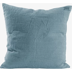 Lovely Linen i Vasket Hør Blå Hovedpudebetræk Blå (47x47cm)