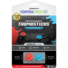 KontrolFreek Splash Red Blue Kit Switch Pro Controller
