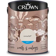 Crown & Matt Emulsion Wall Paint Snowfall 5L