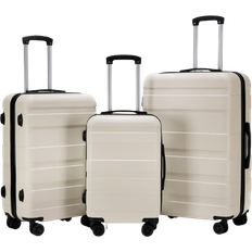 Luggage OHS Hard Shell Suitcase set of 3 - Cream