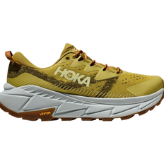 Women - Yellow Hiking Shoes Hoka Skyline-Float X - Golden Lichen/Dark Olive