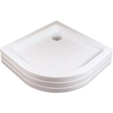 Hill Ceramic Ravak Duschkar Ronda PU 90x90 Rund Vit Blank