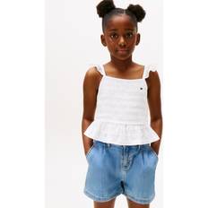 Tommy Hilfiger Bomuld Toppe Tommy Hilfiger Textured Bomuld Top 16 År - White