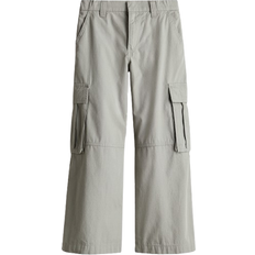 H&M Wide Cargo Pants - Light khaki Green (1261082003)