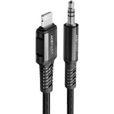 Hpa AUX Ljudkabel För iPhone MFI Lightning 3,5 mm Minijack 1,2 m Svart