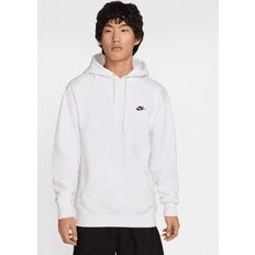 Nike Jumpers Nike Club Men's Pullover Fleece Hoodie - White