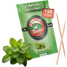 Stoxser 150 x Tandpetare Med Smak Mint Mentol