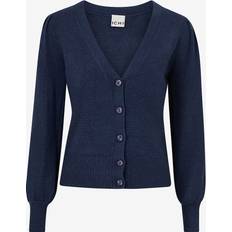 Viscose Cardigans Ichi Women's Cardigan Sella CA4 - Bleu