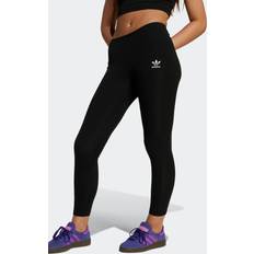 Purple Trousers Children's Clothing adidas Junior Ribbed Leggings - Black