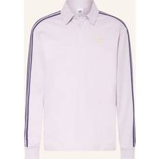 Purple Polo Shirts adidas Originals SST Rugby Polo - Grey