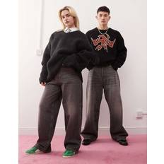 Weekday Astro Unisex Baggy Jeans - Grå