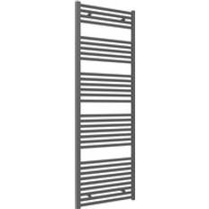 Heated Towel Rails Reina Diva Flat Heated Towel Rail 1800mm h x 600mm w Anthracite