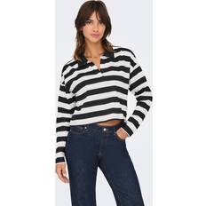 Women - XS Polo Shirts Only Onlmay Polo - Black Stripe