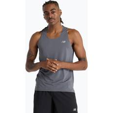 New Balance Men Tank Tops New Balance Race Day Tank Top - Grey