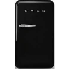 Smeg FAB10RBL6 50's Retro Style Fridge with Ice Box Black