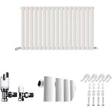 Radiators VeeBath Montpellier Designer Horizontal Single Oval Panel Radiator 600 x 1020 mm