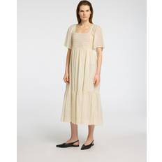 Kläder Selected Femme Slfdora Ss Ankle Dress - Beige