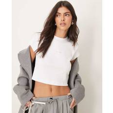 Calvin Klein Jeans Monologo Baby Tee - White