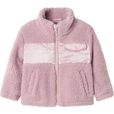 Name It Jakker Børnetøj Name It Teddyjakke NMFMIFFI - Rosa