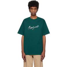 Carhartt WIP T-shirts Carhartt WIP Drip Script T-shirt - Malachite