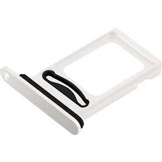 SIM Card Trays Clappio Sim Card Slot for iPhone 14/14 Plus Starlight White