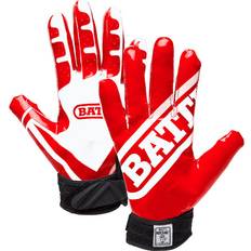 Gloves Battle Sports Ultra-Stick Wide Receiver Football Gloves 2X-Large Red/White