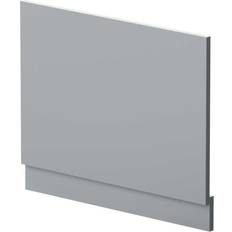 Bathtubs Hudson Reed Nuie Blocks Satin Grey 700mm Bath End Panel MOF270