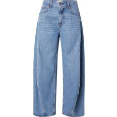 Abercrombie & Fitch Women Trousers & Shorts Abercrombie & Fitch Ultra Barrel Jean Mid Blue Wash