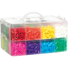3600 Panduro Rørperler XL 3600 Stk Perlemix I Smart Opbevaring Med Rum XL-Perler A Ø9 Mm