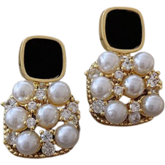 Shein Faux Pearl Decor Drop Earrings