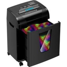 Shredders Woolsche Paper Shredder 18-Sheet Cross Cut with 5.28-Gallon Pull Out Bin P-4 Security Level