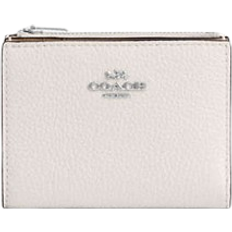 Coach Bifold Wallet - Pebbled Leather/Silver/Chalk