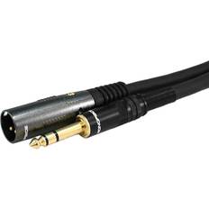 XLR Male to 1/4in TRS