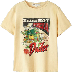 Shein Tween Boy Cartoon Letter Print Crew Neck Short Sleeve TShirt