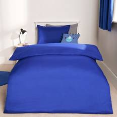Brentfords Plain Set Bright Single Duvet Cover Blue (198.1x134.6cm)