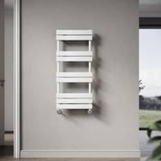 Heated Towel Rails Elegant Heated Towel Rail 1000 x 450mm White