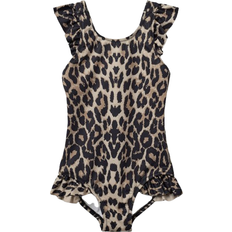 Sofie Schnoor Badeanzug Ginask UV50+ - Light Brown Leopa