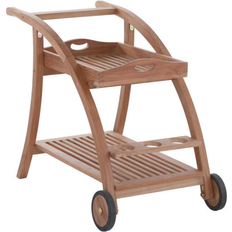 Teak Rulleborde Serveringsvogn Lux KerneTeak Rullebord 105x52cm