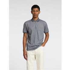 Nylon Polotrøjer Selected Fave Sport Zip Polo - Grå Melange