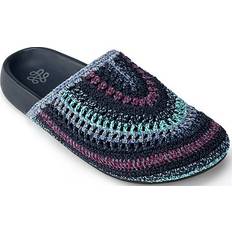 The Sak Women Bolinas Crochet Clog Lapis stripe