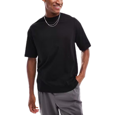 River Island sort oversized t-shirt-Black