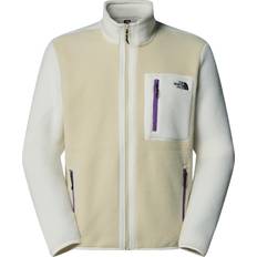 Beige - Men Outerwear The North Face Yumiori Full-Zip Fleece Jacket - Gravel/White Dune