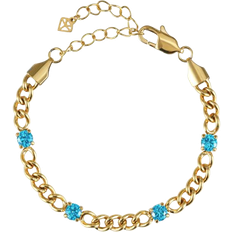 ANNEBRAUNER Panzer Aquamarine Bracelet